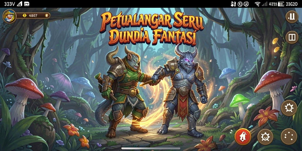 Gameplay 333V menjelajahi dunia petualangan yang menakjubkan.