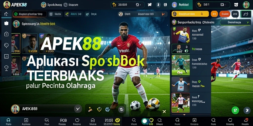 Screenshot APEK88 menampilkan tampilan taruhan olahraga yang menarik.
