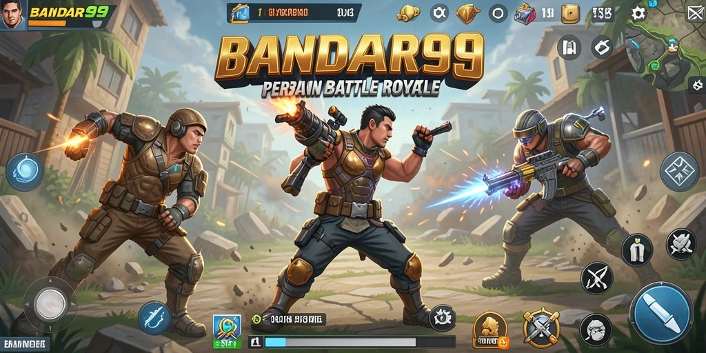 Tampilan utama gameplay BANDAR99 dengan pertarungan yang seru dan intens.