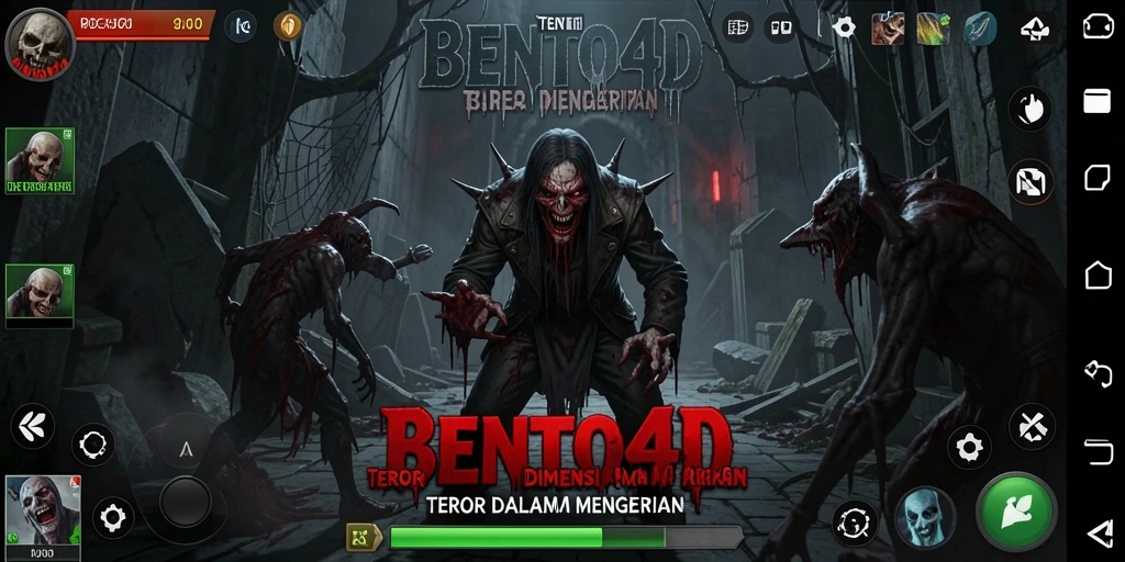 Screenshot BENTO4D menampilkan suasana gameplay yang menyeramkan.