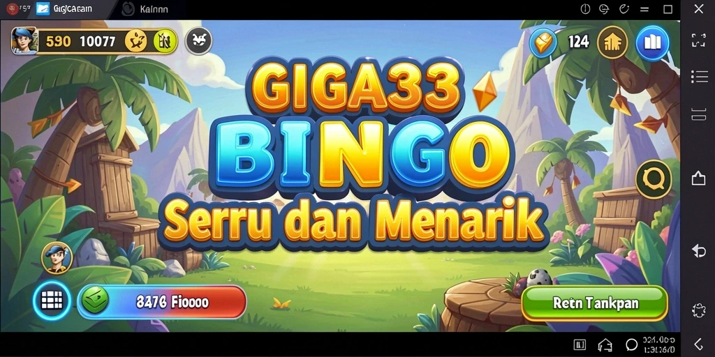 Tampilan gameplay GIGA33 yang seru dan interaktif di permainan Bingo.