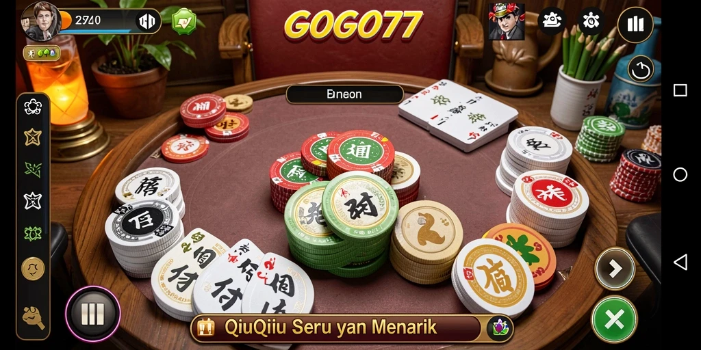 Tampilan gameplay QiuQiu yang menegangkan dan menyenangkan.