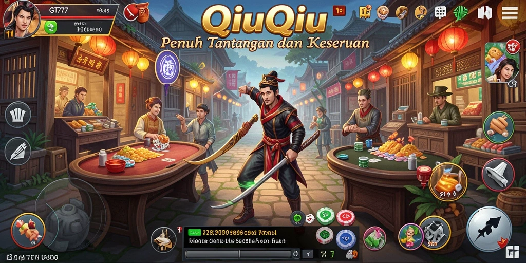 Screenshot menunjukkan aksi seru di gameplay GT777 QiuQiu.