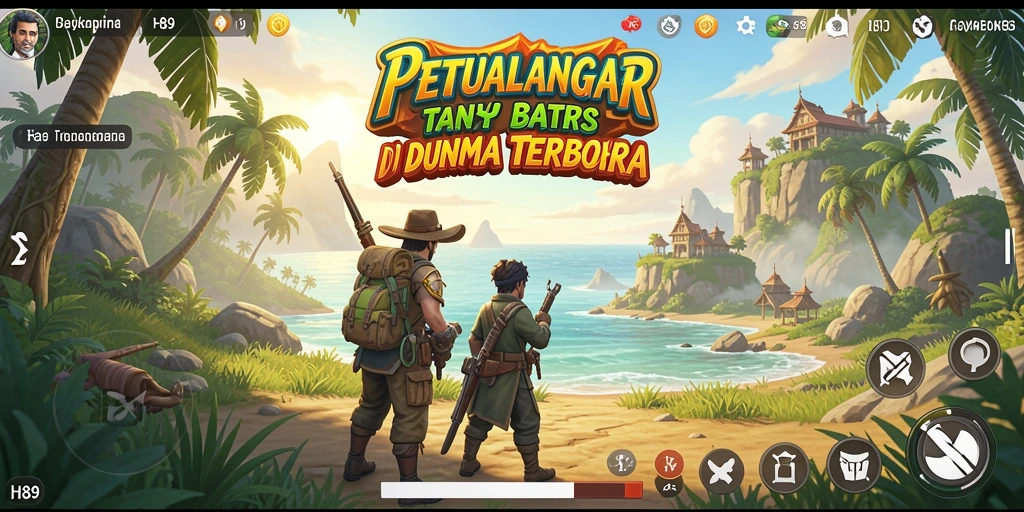 Tangkapan layar H89 menampilkan petualangan menakjubkan di dunia terbuka.