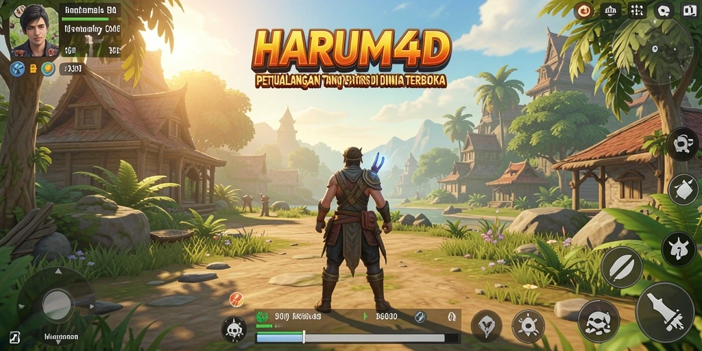Tampilan gameplay seru di dunia terbuka HARUM4D.