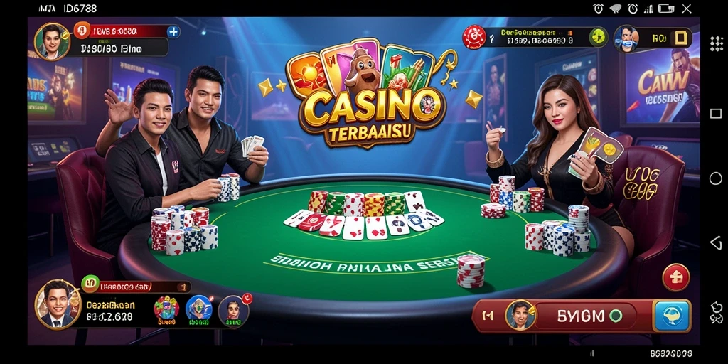 Tampilan utama gameplay ID6788 dengan dealer langsung dan grafis menakjubkan.