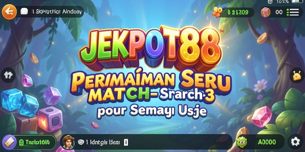 Gameplay seru JEKPOT88 dengan elemen Match-3 yang menarik.
