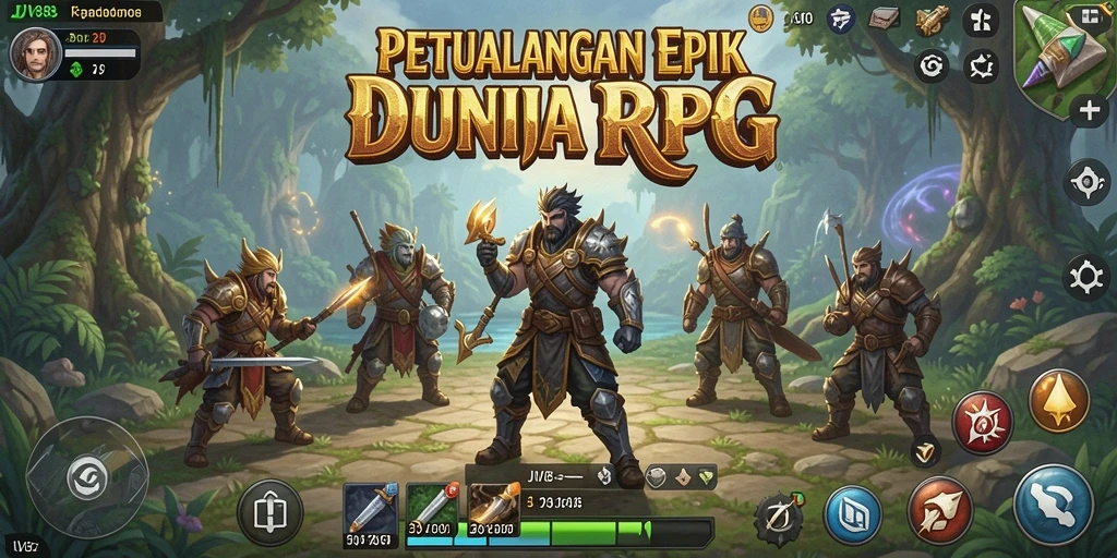 Gameplay RPG yang seru dan menantang di JV88.