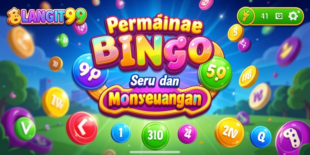 Gameplay LANGIT99 yang seru dan penuh warna dalam Bingo.