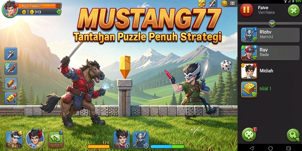 Screenshot gameplay yang menantang dari MUSTANG77