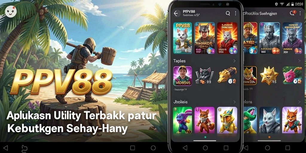 Tampilan utama PPV88 dengan berbagai fitur Utility yang memudahkan pengguna.