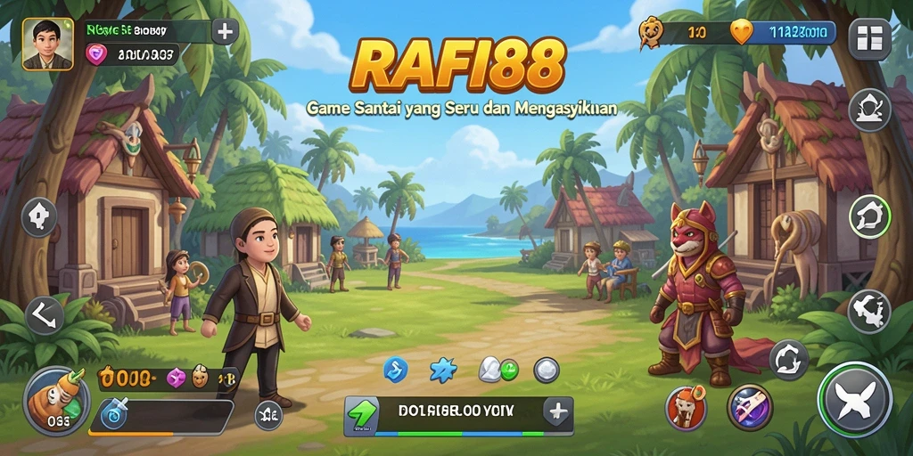 Tampilan gameplay RAFI88 yang menarik dan penuh warna.