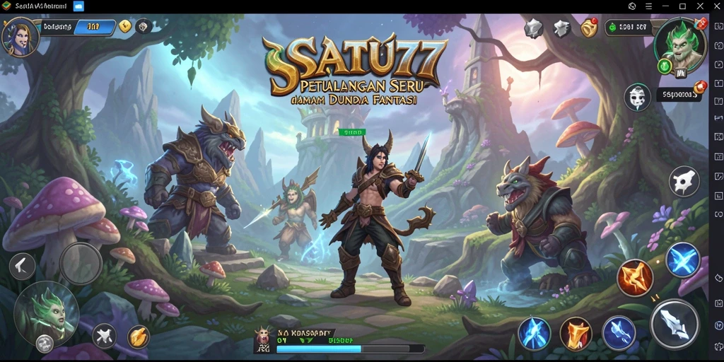Gameplay SATU77 menampilkan aksi petualangan yang menarik dan seru.