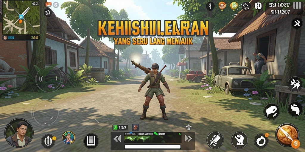 Screenshot utama SD107 menampilkan dinamika gameplay yang menarik dalam simulasi.