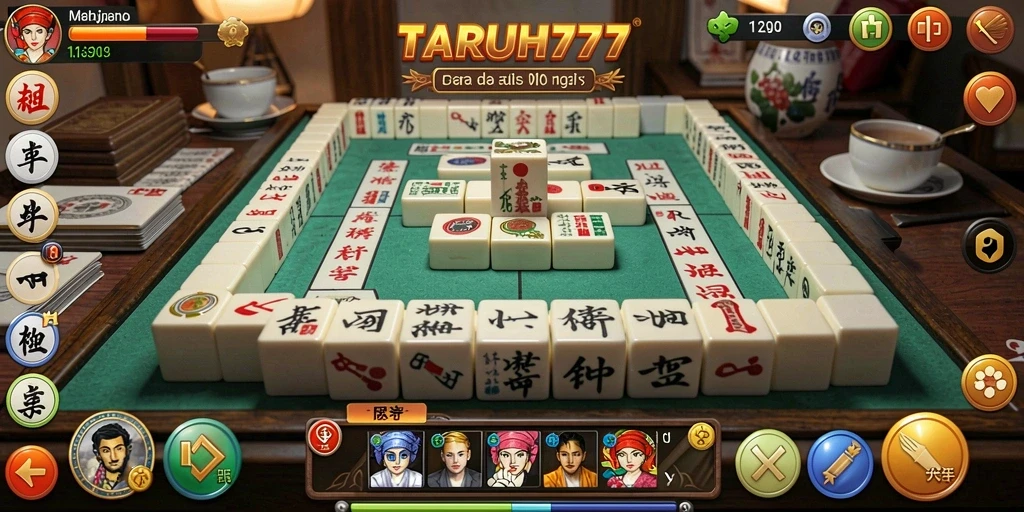 Gameplay seru TARUH777 dengan desain Mahjong yang menarik.