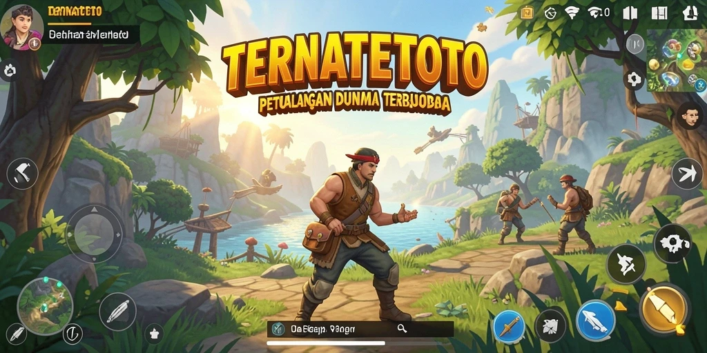 Gameplay TERNATETOTO menunjukkan petualangan seru di dunia terbuka.
