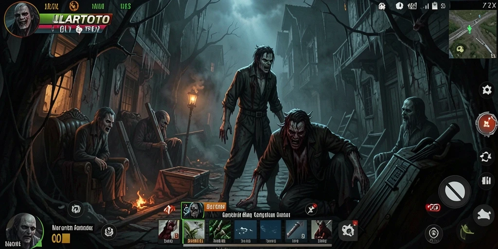 Gameplay menegangkan ULARTOTO di tengah suasana Horror yang mencekam.