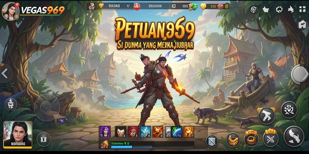 Tangkapan layar utama dari gameplay <strong>VEGAS969</strong> yang menampilkan aksi penuh petualangan.