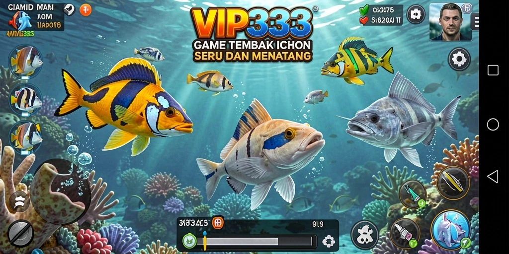 Screenshot VIP333 menampilkan aksi menarik dalam permainan Tembak Ikan.